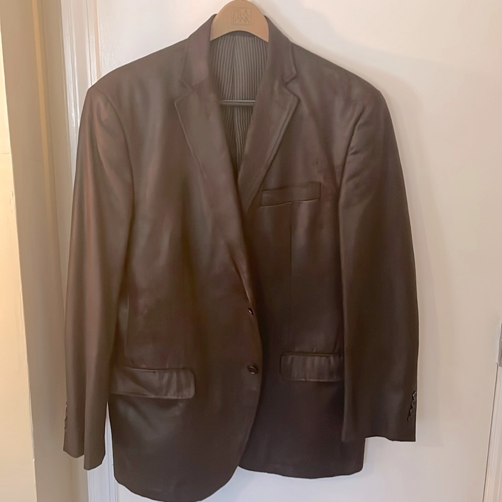 Calvin Klein brown suede sport jacket.
